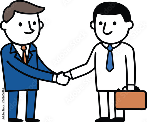 two businessmen shaking hands