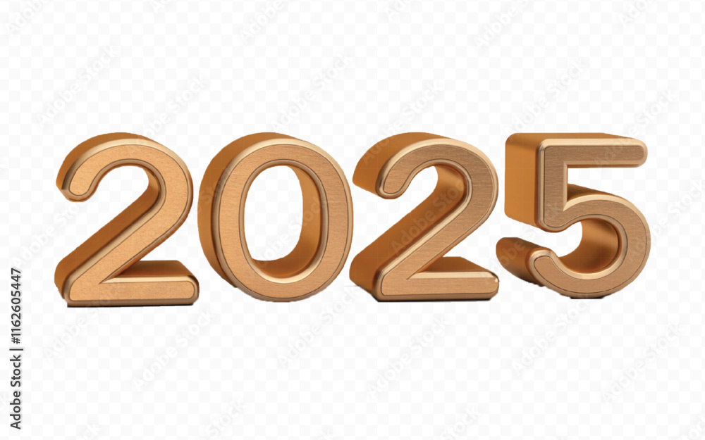 abstract 3d 2025 text made with different golden colour hellium balloons isolated on white background abstract 3d 2025 text made with different golden colour hellium balloons isolated on white background