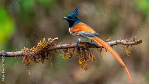 Fotografie Indian Paradise Flycatcher