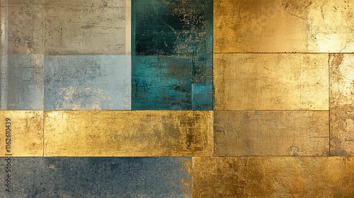 The background image is made from various types of gold leaf