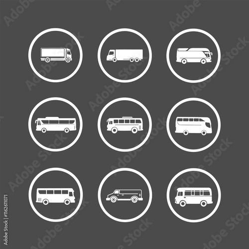 Free Download Bus icon set for travel - GFXLoad