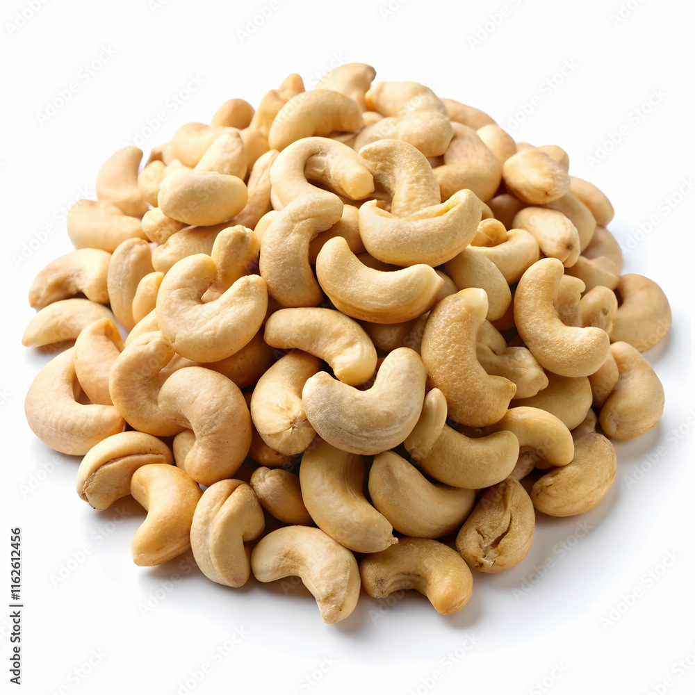 stock of cashew nut with white back ground stock of cashew nut with white back ground
