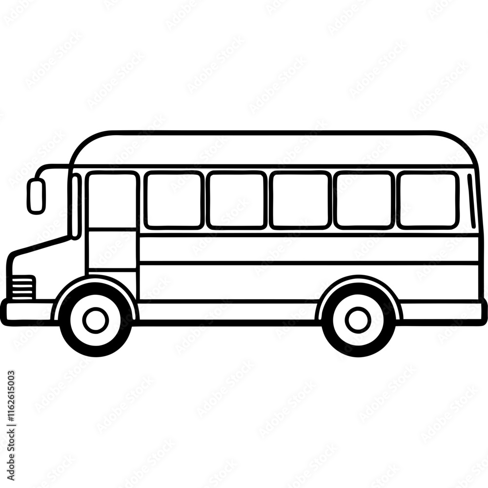 Abstract School Bus Design in Vector Format Abstract School Bus Design in Vector Format