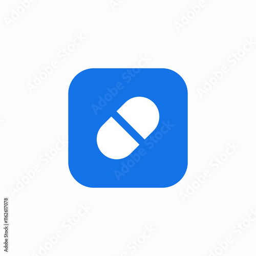 pill capsule icon sign vector