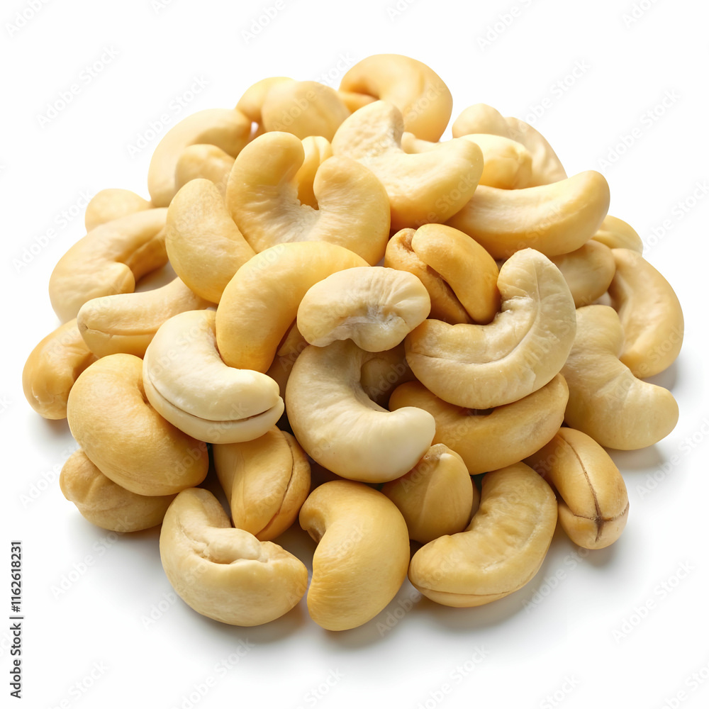 stock of cashew nut with white back ground stock of cashew nut with white back ground