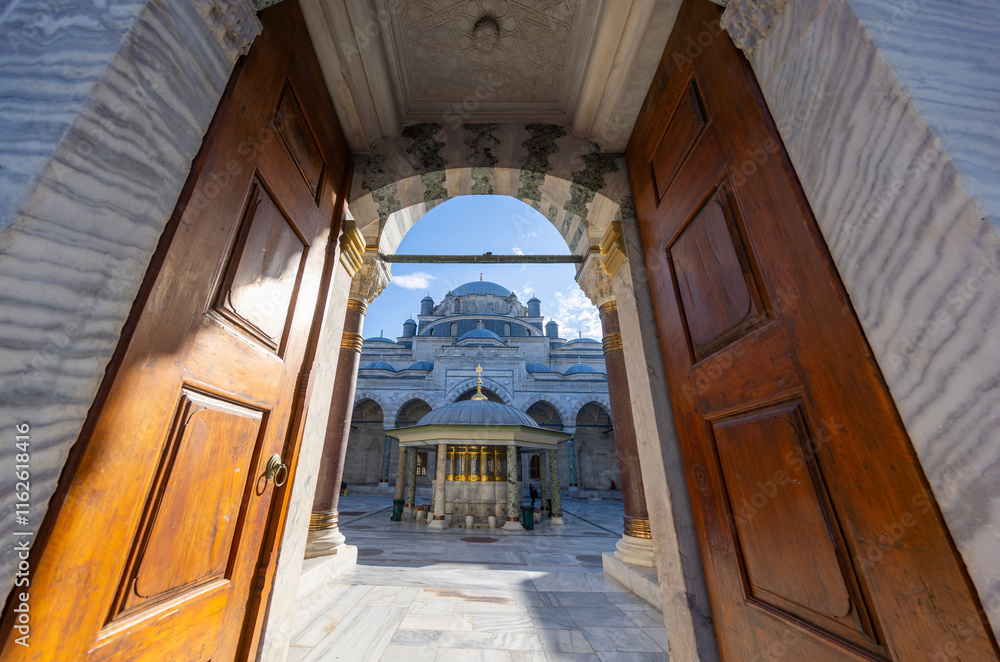 Beyazit Mosque - 16th century Ottoman imperial mosque as seen from the Beyazıt Square (Freedom Square).