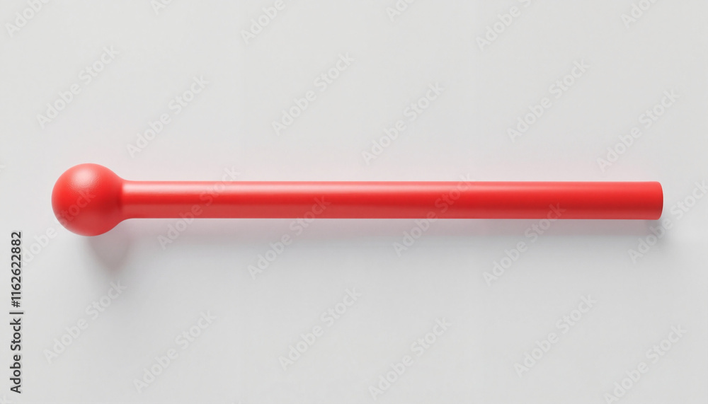 Red abstract object on white background Red abstract object on white background