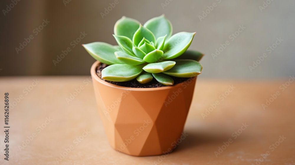 Geometric Potted Succulent Plant Closeup Photography Geometric Potted Succulent Plant Closeup Photography