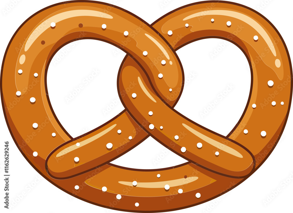 A pretzel with a white background A pretzel with a white background