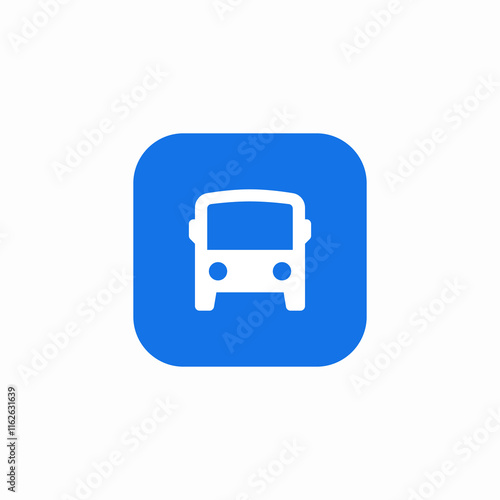 bus shuttle icon sign vector