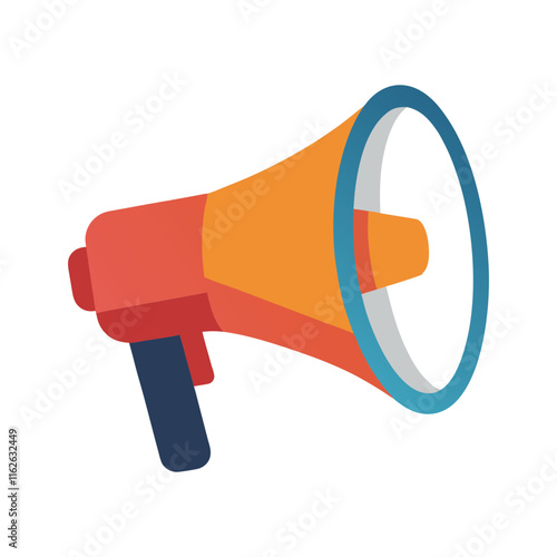 megaphone on white background