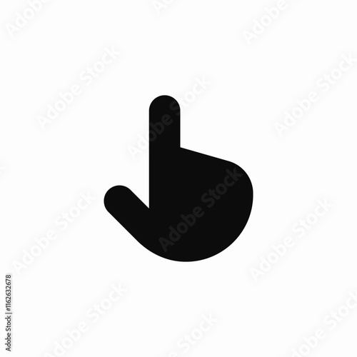 finger tap sensor icon sign vector
