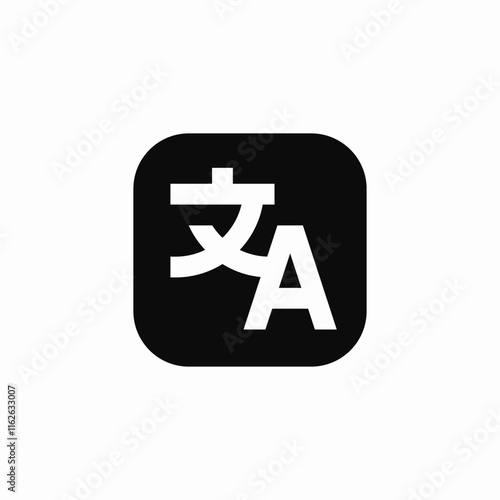 foreign language translate icon sign vector