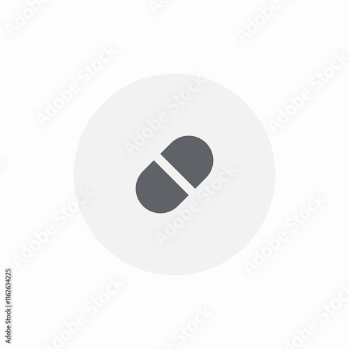 pill capsule icon sign vector