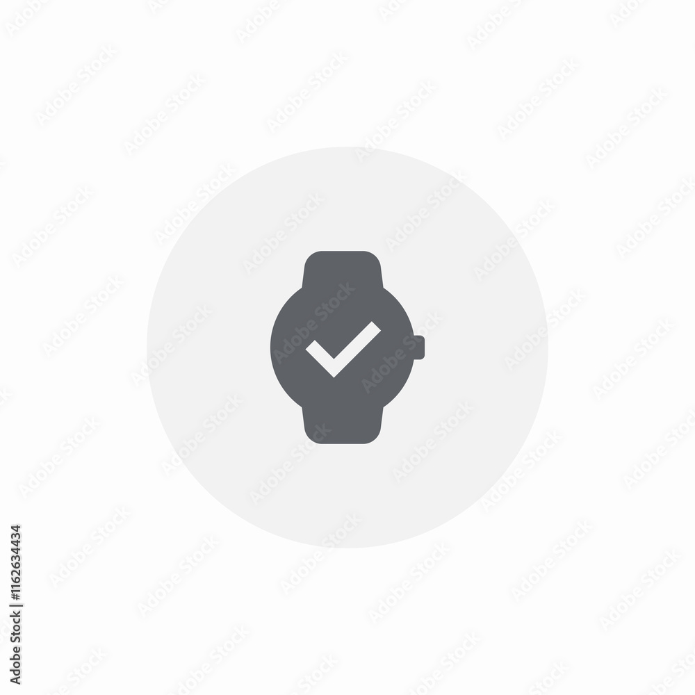 smart watch check mark icon sign vector smart watch check mark icon sign vector