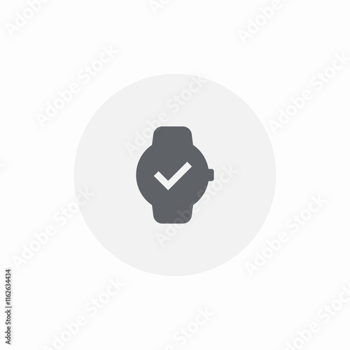 smart watch check mark icon sign vector