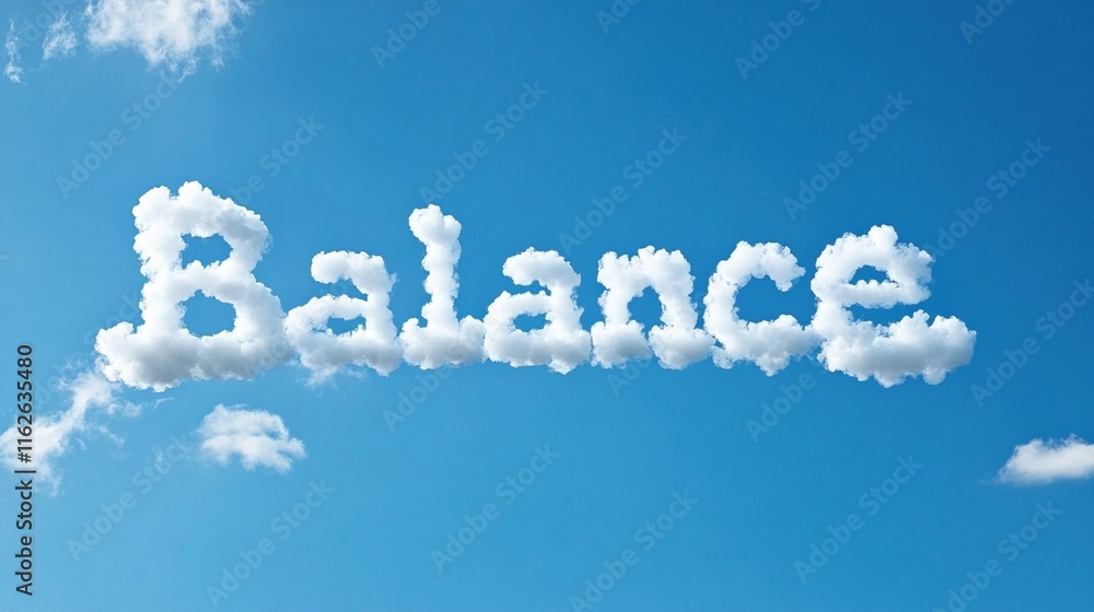 Inspirational sky with cloud letters spelling Inspirational sky with cloud letters spelling