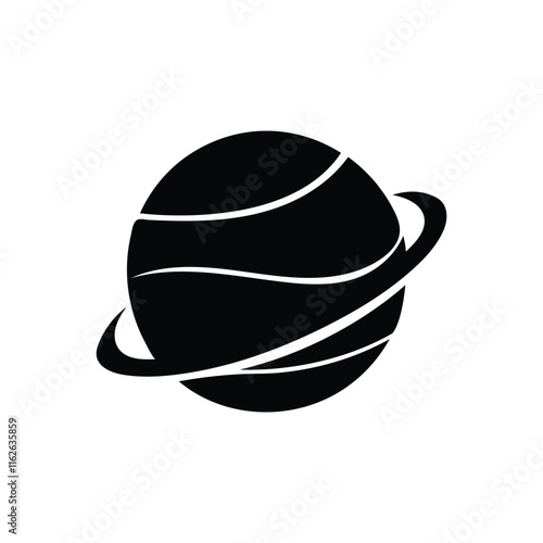 Planet icon vector. Globe icon, World icon.