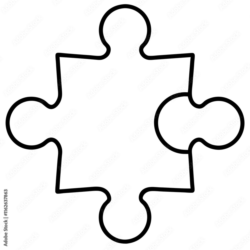 Creative Puzzle Piece Outlines for Vector Artists Creative Puzzle Piece Outlines for Vector Artists