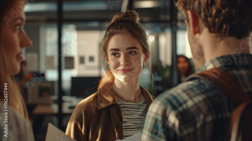 Engaged in Learning: Students Sharing Ideas