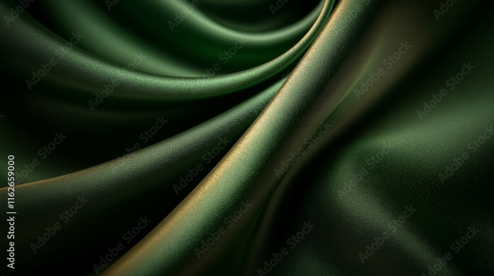 Fototapeta premium Green fabric background.