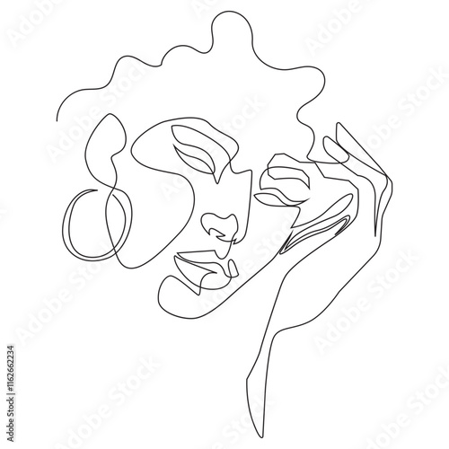 Face Line Art