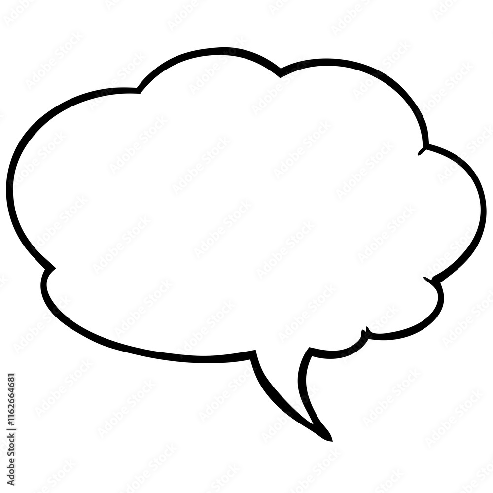 Hand-Drawn Speech Bubble Line Art Pack Hand-Drawn Speech Bubble Line Art Pack