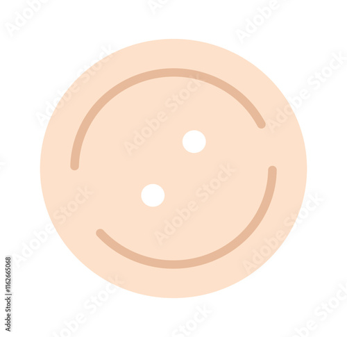 Sewing rivet cloth button vector illustration