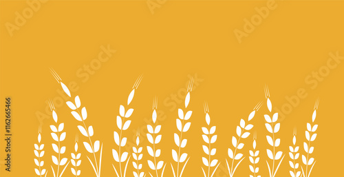 Minimalist wheat icon set. Simple barley, weat, rice logo vector illustration. Wheat vector isolated on white background. Farm and Bakery Symbol