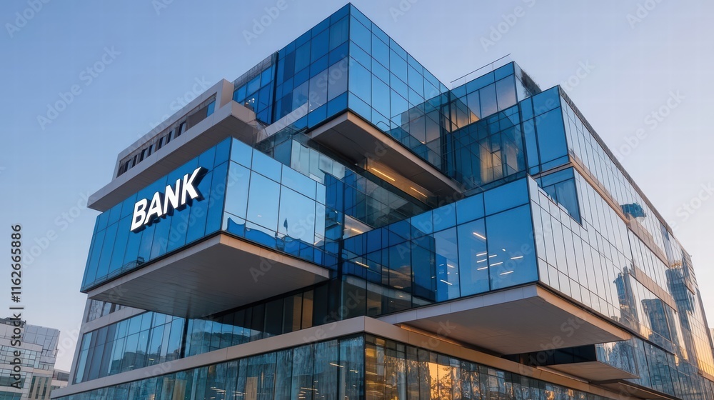 Obraz premium Modern Banking Architecture