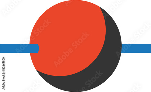 Abstract geometric volumetric figure design