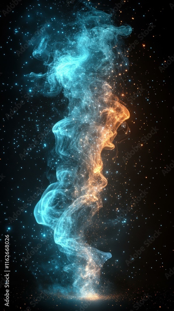 Colorful abstract smoke Dynamic movements of pastel mist Colorful abstract smoke Dynamic movements of pastel mist