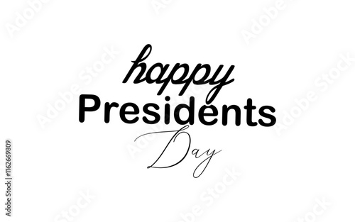 Happy Presidents Day background with flag USA. Vector illustration
Happy President's Day typography with american flags. Presidents day poster, banner, card, postcard, invitation or promo sign.
