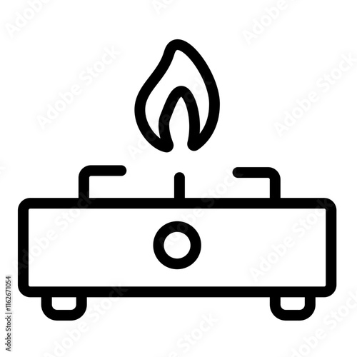 gas stove icon illustration