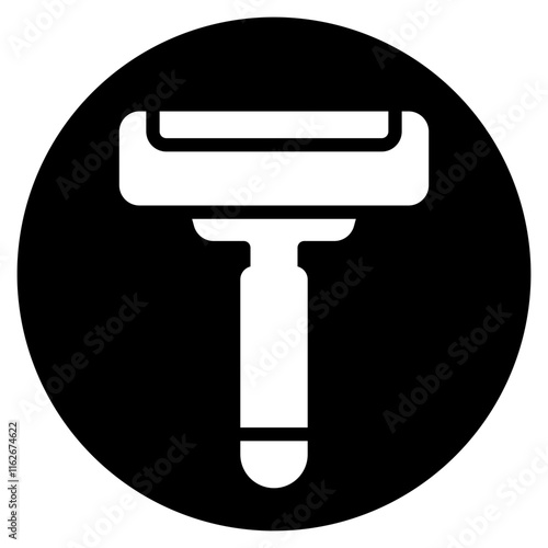 Shaving razor glyph icon