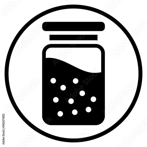 bath salt glyph icon