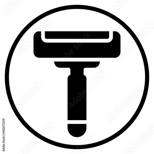 Shaving razor glyph icon
