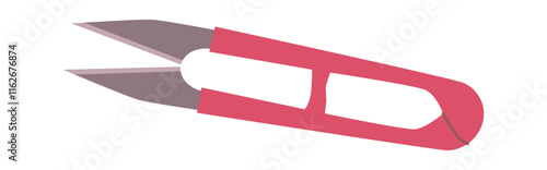 Sewing pliers supply vector illustration