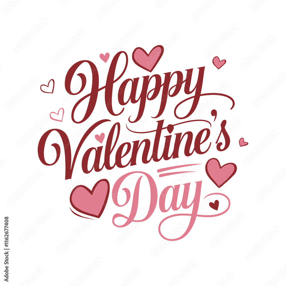 Happy Valentine's day calligraphy typography t-shirt design Happy Valentine's day calligraphy typography t-shirt design