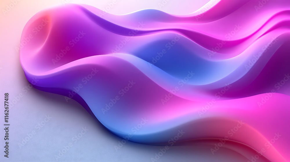 Abstract Purple and Blue Wave Forms Design Abstract Purple and Blue Wave Forms Design