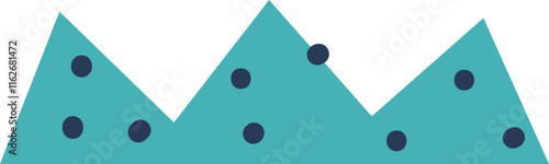 Creative baby mounts hill drawing