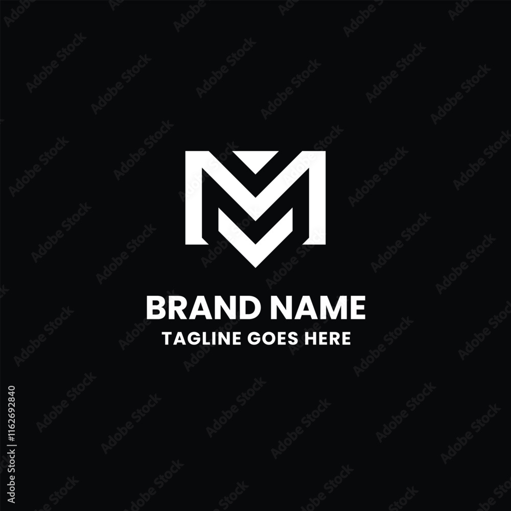 M Creative business letter logo design M Creative business letter logo design