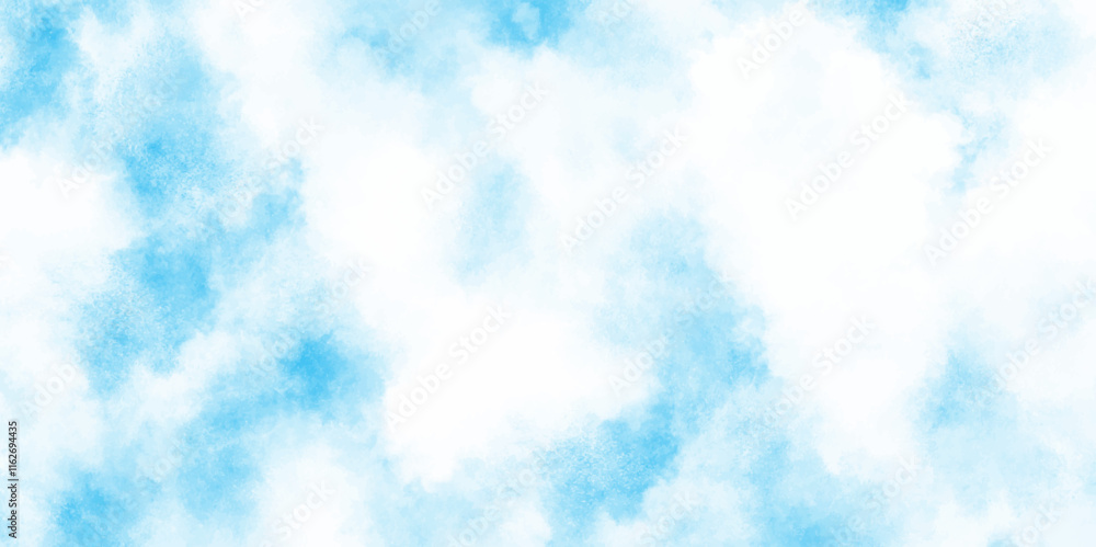 Morning fresh and shiny Natural sky beautiful blue and white texture with clouds, soft sky blue watercolor vector background, fresh winter morning sky vector illustration. Morning fresh and shiny Natural sky beautiful blue and white texture with clouds, soft sky blue watercolor vector background, fresh winter morning sky vector illustration.