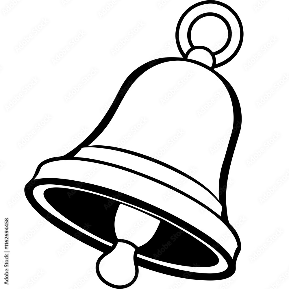 School Bell Blast – Minimalist Line Art Vector School Bell Blast – Minimalist Line Art Vector