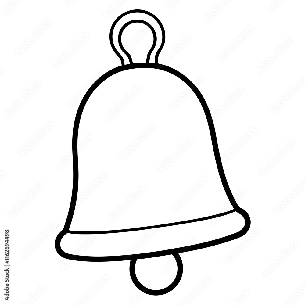 School Bell Blast – Minimalist Line Art Vector School Bell Blast – Minimalist Line Art Vector