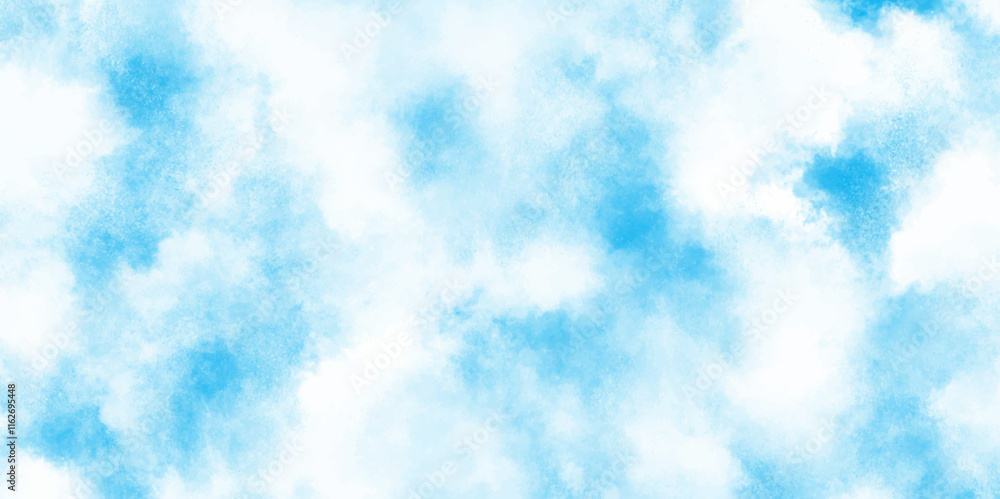 Morning fresh and shiny Natural sky beautiful blue and white texture with clouds, soft sky blue watercolor vector background, fresh winter morning sky vector illustration. Morning fresh and shiny Natural sky beautiful blue and white texture with clouds, soft sky blue watercolor vector background, fresh winter morning sky vector illustration.
