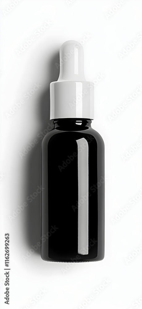Sleek Black Serum Bottle Mockup Sleek Black Serum Bottle Mockup