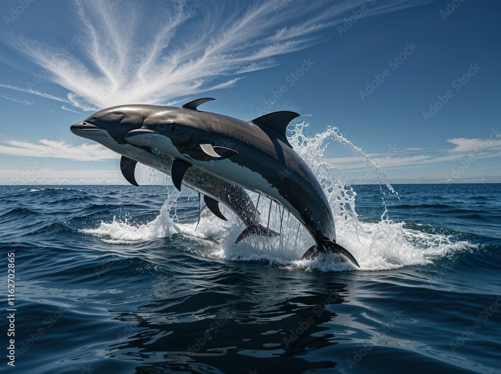 Fototapeta premium dolphin jumping out of the water