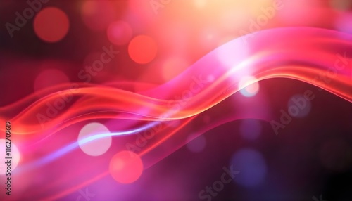 Vibrant multicolor bokeh lights on a dark background. Abstract design, perfect for modern art.