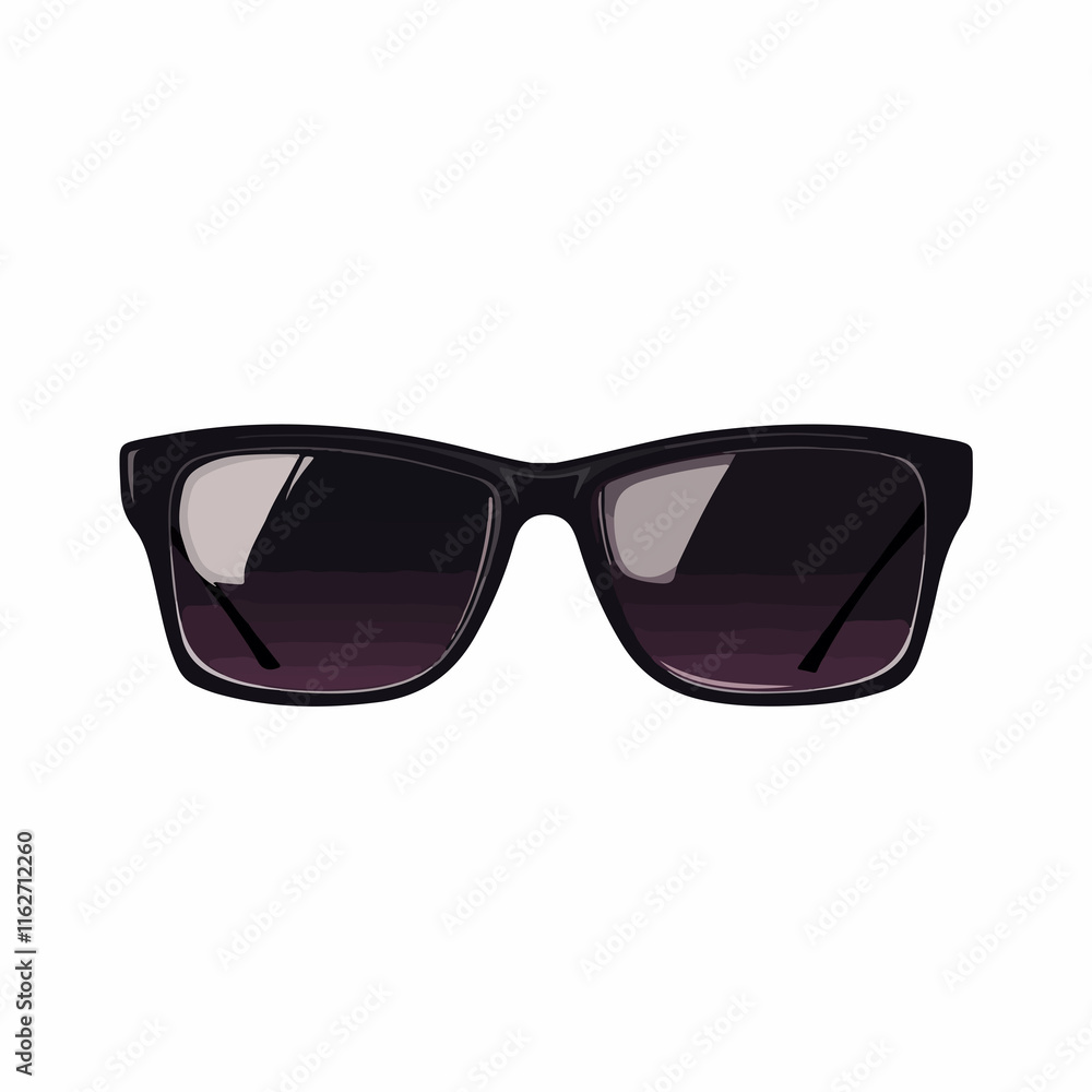 Square Frame Sunglasses Icon Vector Illustration for Fashion Accessories Square Frame Sunglasses Icon Vector Illustration for Fashion Accessories